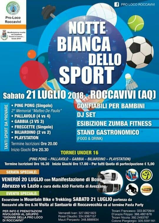 Notte Bianca dello sport 