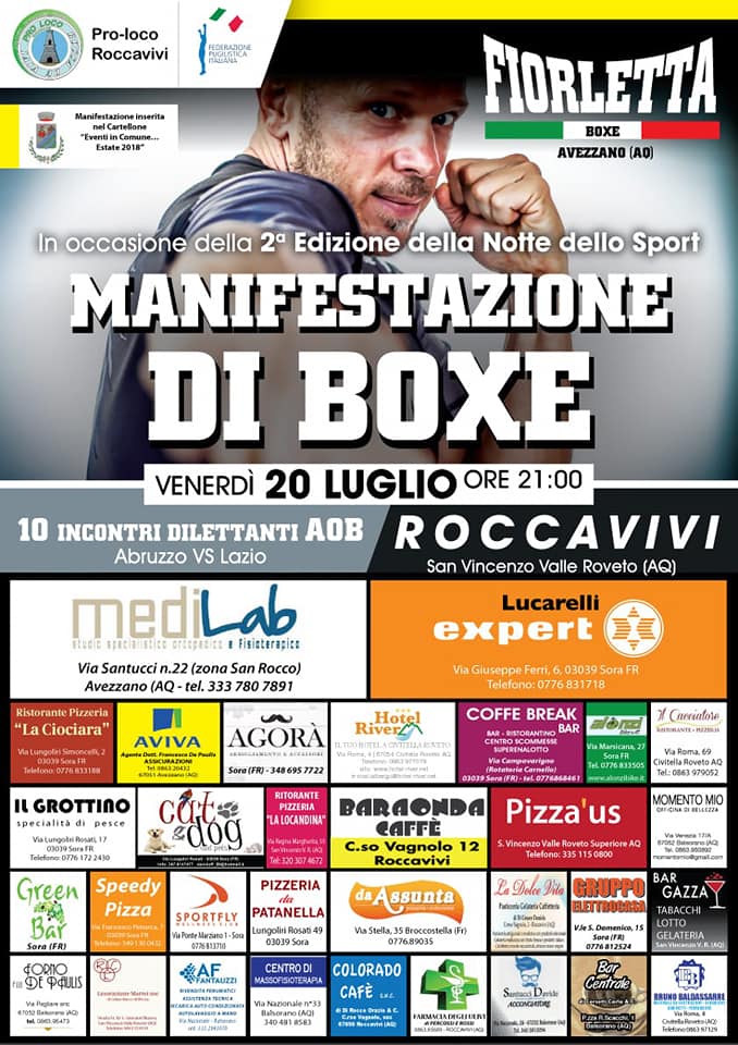 Manifestazione di Boxe a Roccavivi