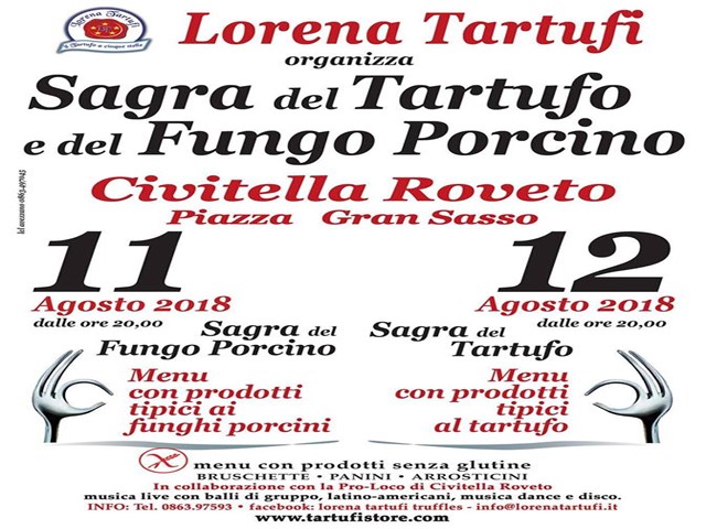 Sagra del tartufo e del fungo porcino Sagra del tartufo e del fungo porcino