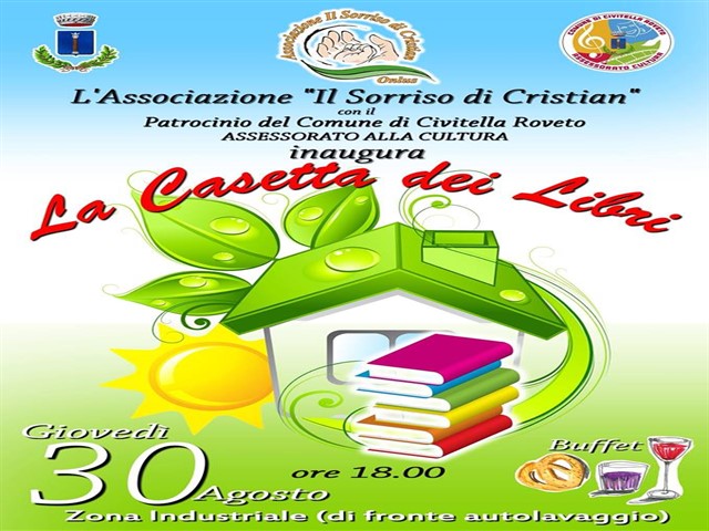 Inaugurazione, la casetta dei libri Inaugurazione, la casetta dei libri