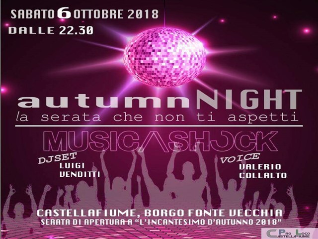 Autumn Night, disco in piazza a Castellafiume