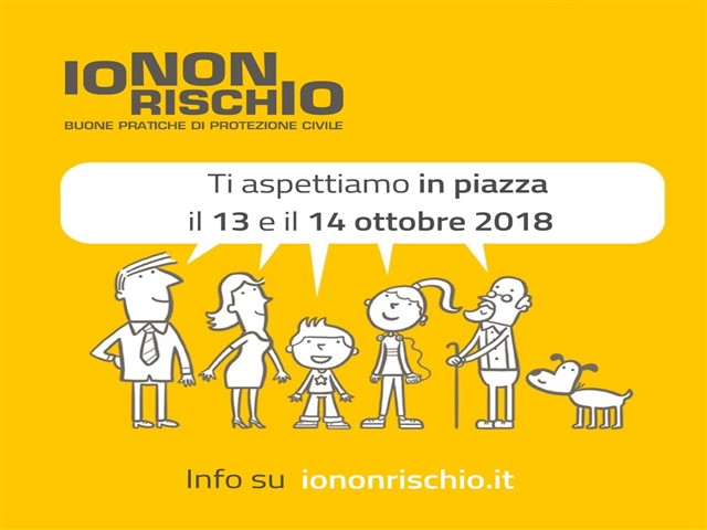 Io Non Rischio, evento per sensibilizzare i cittadini sui rischi sismici e alluvionali Io Non Rischio, evento per sensibilizzare i cittadini sui rischi sismici e alluvionali