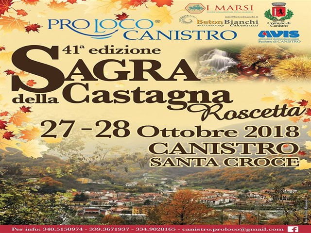 41' Sagra della Castagna a Canistro Santa Croce