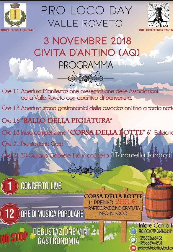 Festa delle Pro Loco a Civita D'Antino