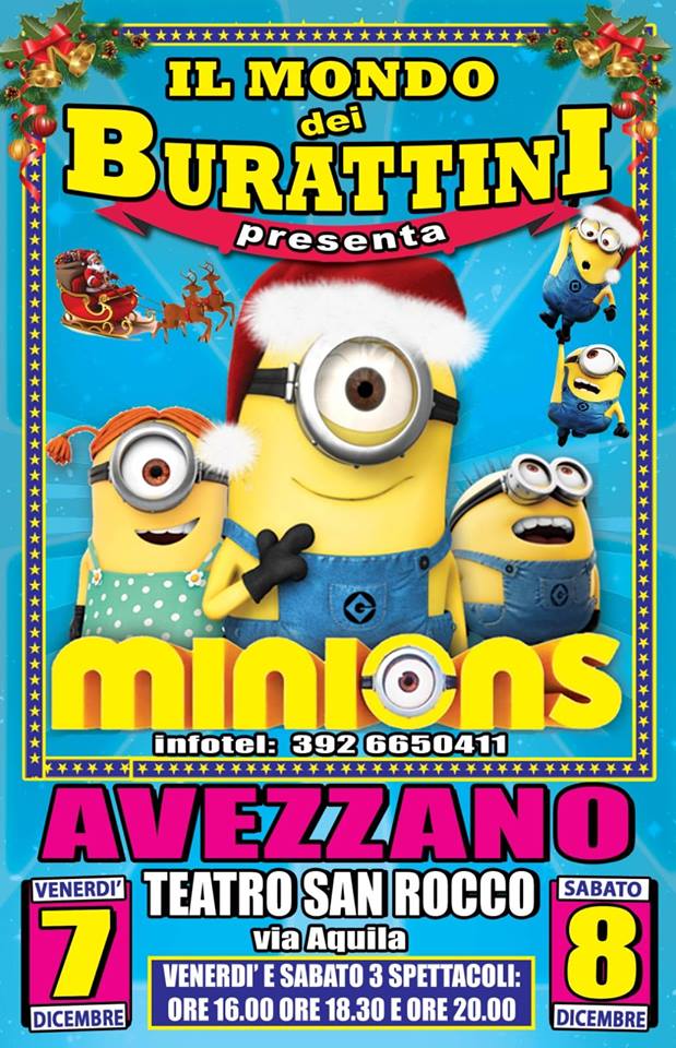 Il Mondo dei burattini presenta lo spettacolo dei Minions