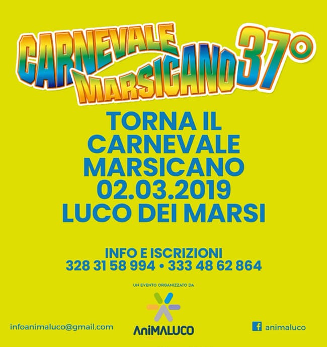 37' Edizione del Carnevale Marsicano a Luco Dei Marsi