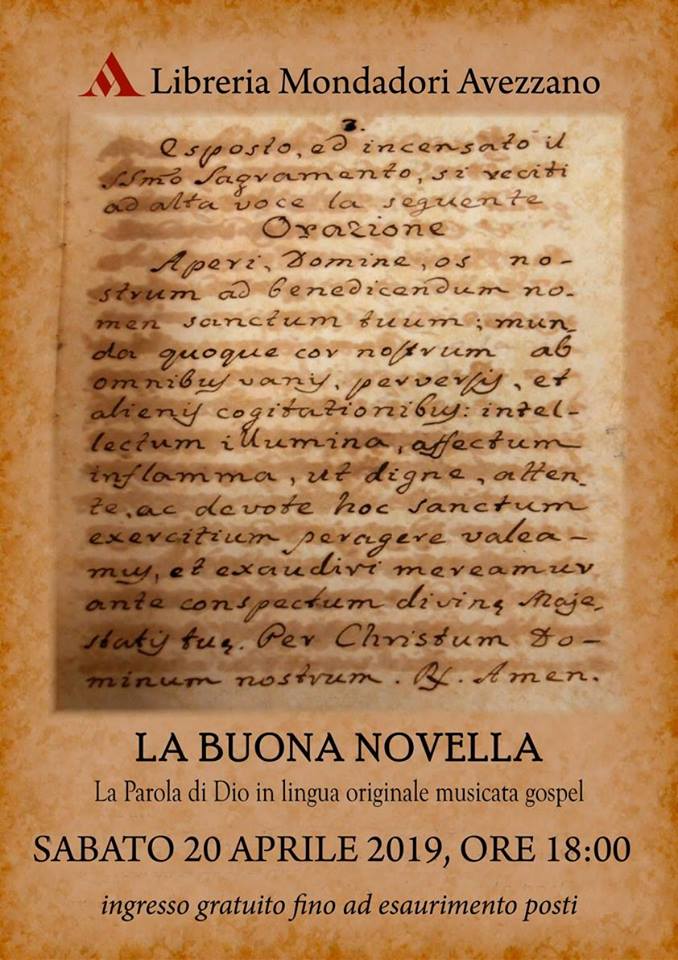 Evento 'La Buona Novella e la musica Gospel' 