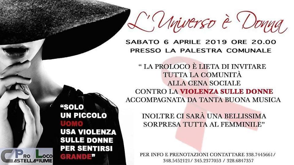 Cena Sociale contro la violenza sulle donne a Casellafiume Cena Sociale contro la violenza sulle donne a Casellafiume
