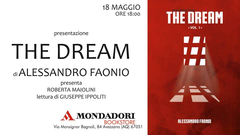 Presentazione del Libro 'The Dream' di Alessandro Faonio alla Mondadori di Avezzano