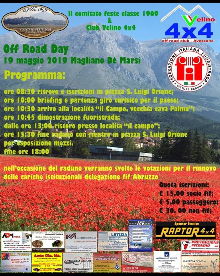 Evento Off Road Day a Magliano Dei Marsi