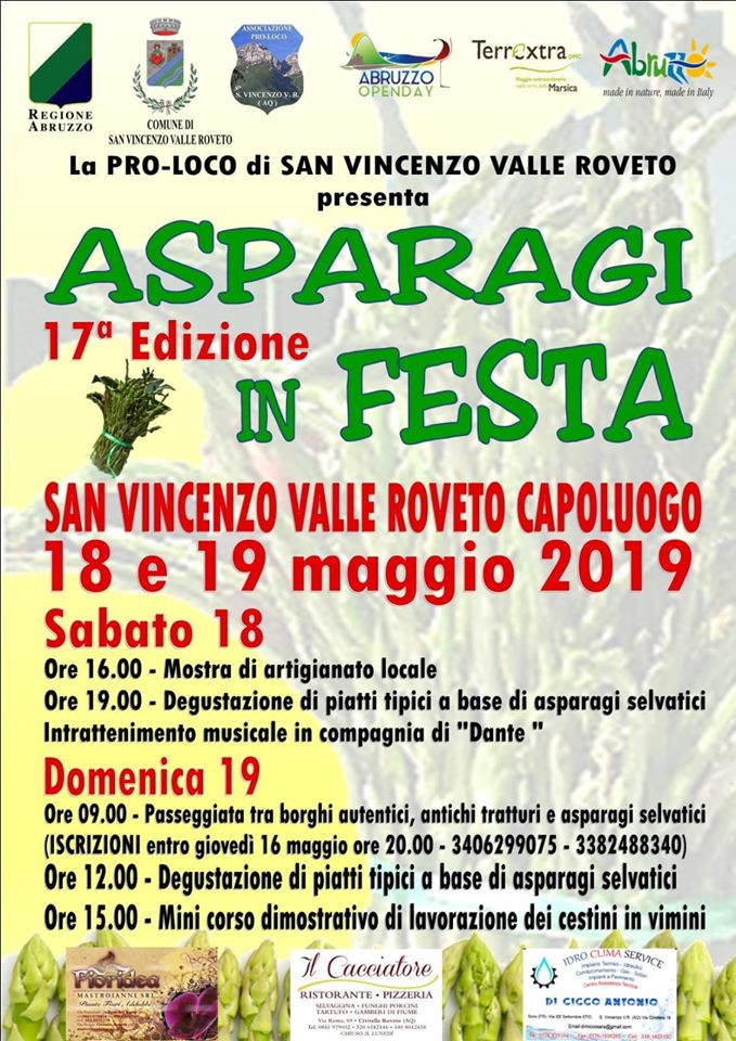 Asparagi in festa a San Vincenzo Valle Roveto