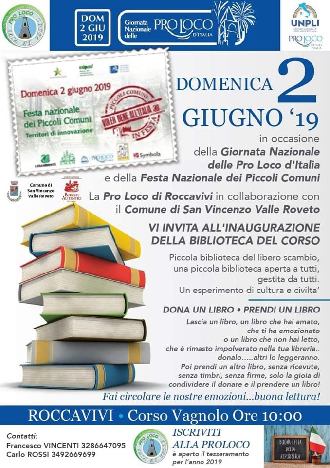 Inaugurazione della Biblioteca del Corso a Roccavivi