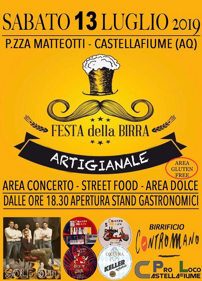 Festa della birra artigianale a Castellafiume Festa della birra artigianale a Castellafiume