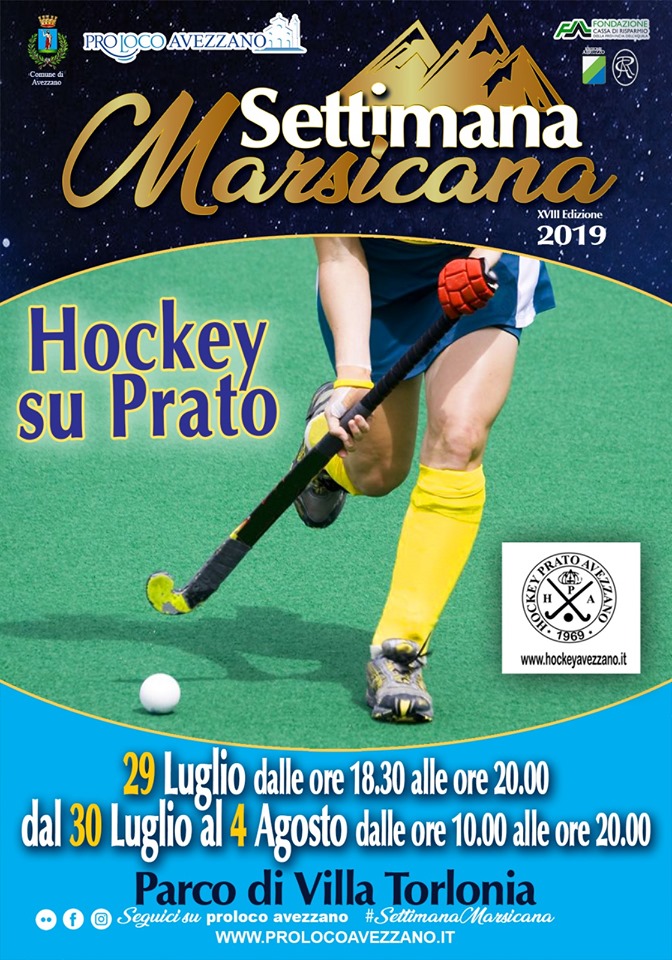 Esibizione di Hockey su prato alla Settimana Marsicana