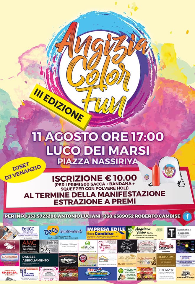 Terza edizione dell'Angizia Color Fun