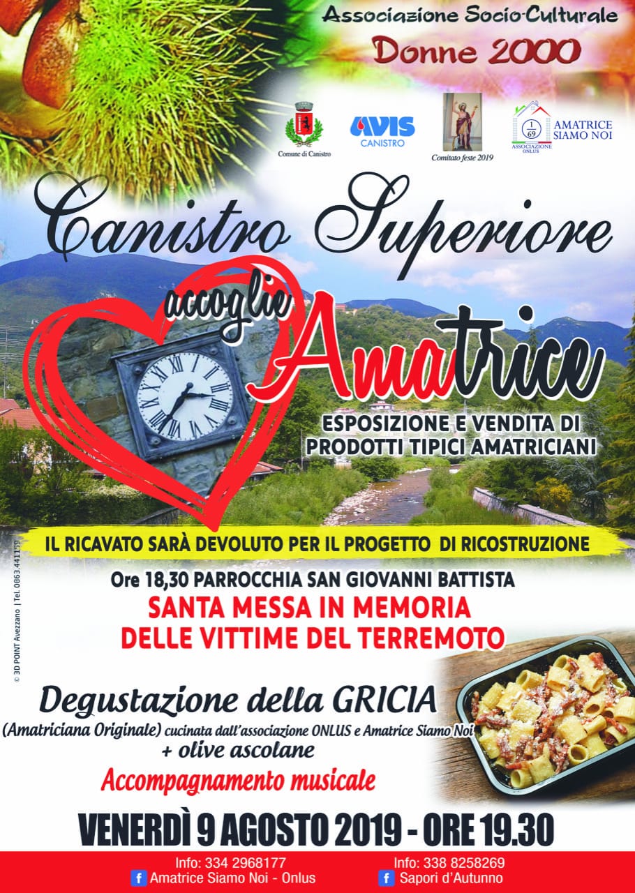 Canistro Superiore accoglie Amatrice