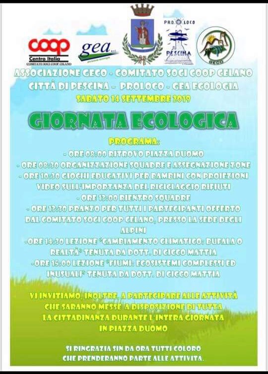 Giornata ecologica a Pescina