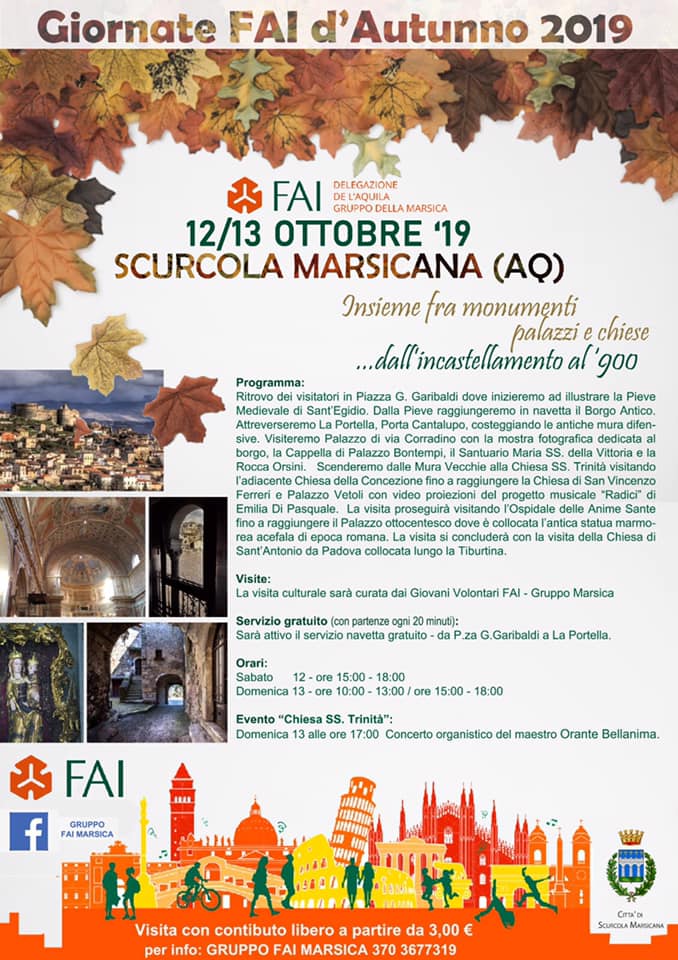 Giornata FAI d'Autunno 2019 a Scurcola Marsicana