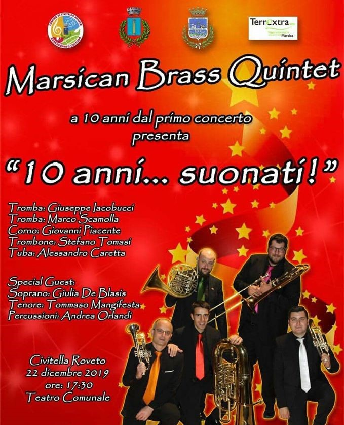 Marsican Brass Quintet in concerto a Civitella Roveto