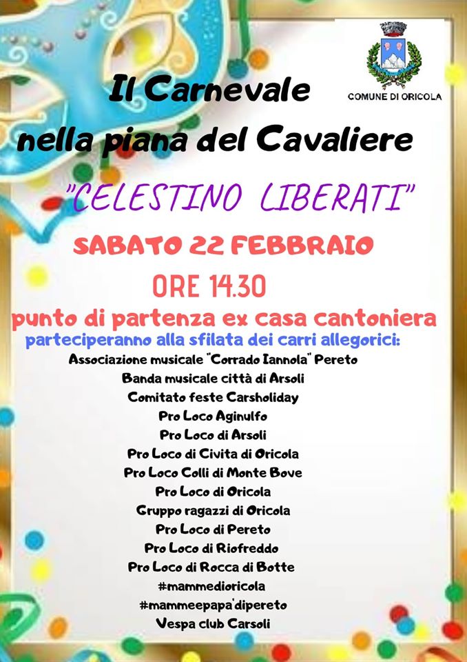 Sfilata di Carnevale ad Oricola