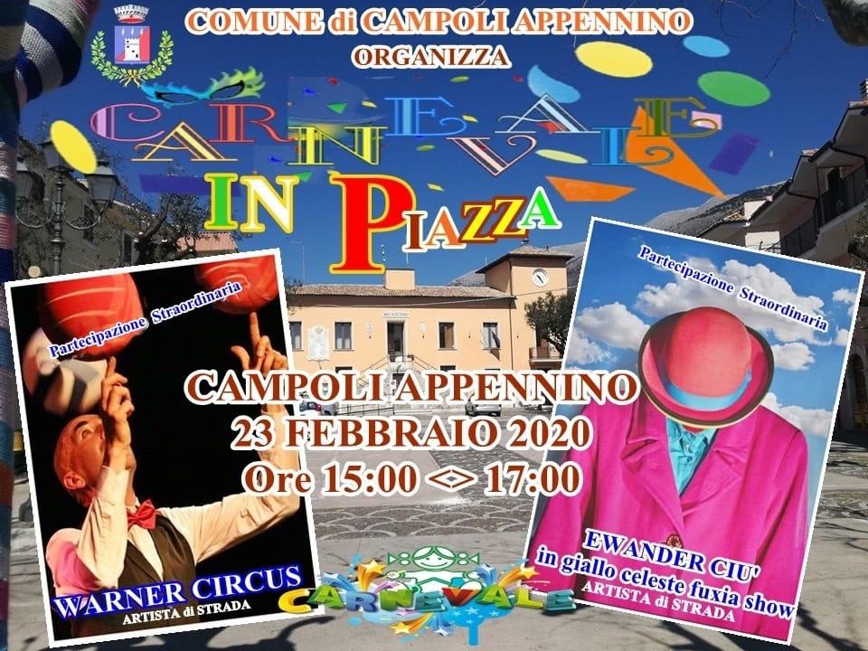 Carnevale in piazza a Campoli Appennino