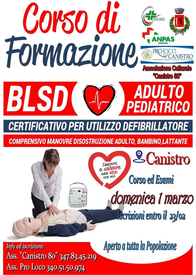 Corso di formazione BLSD a Canistro