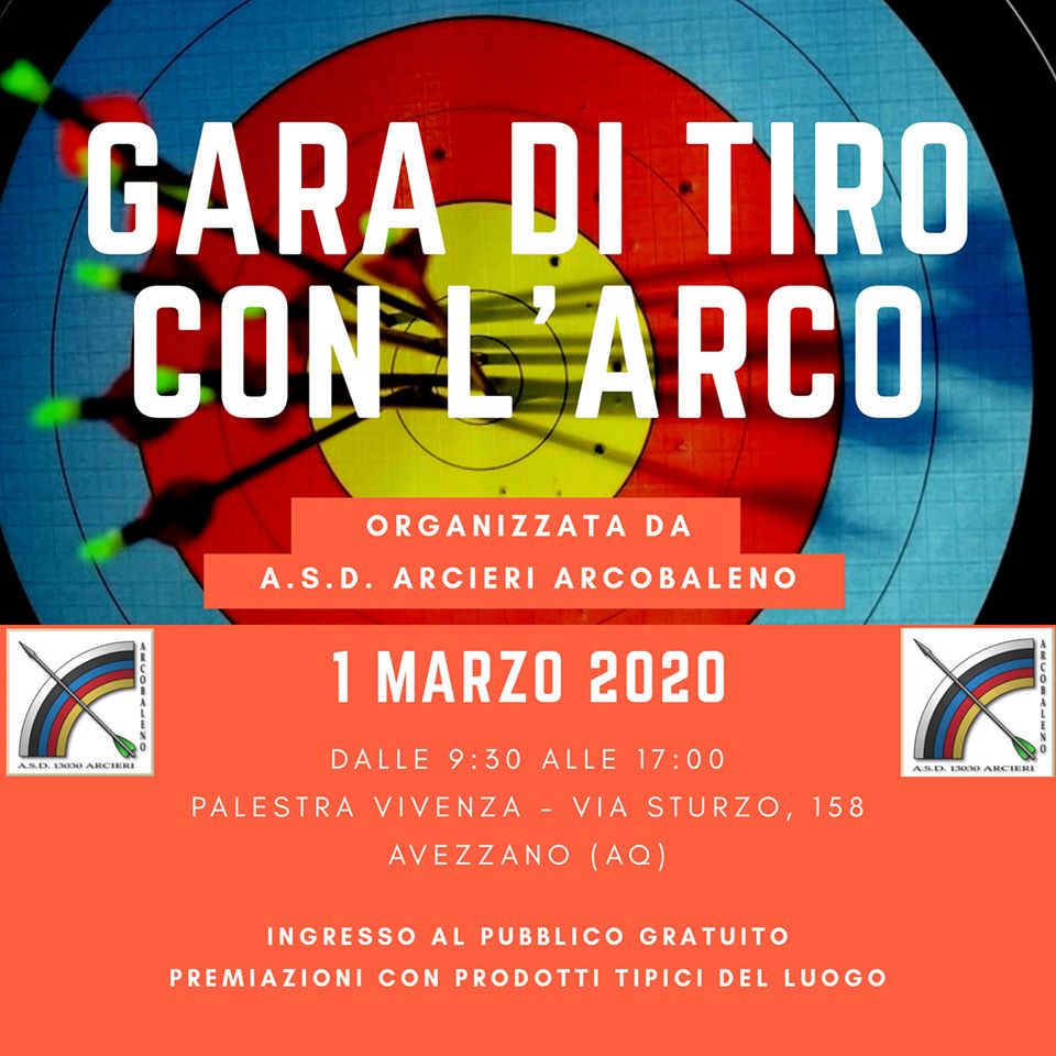 Gara di tiro con l'arco Indoor 18 metri