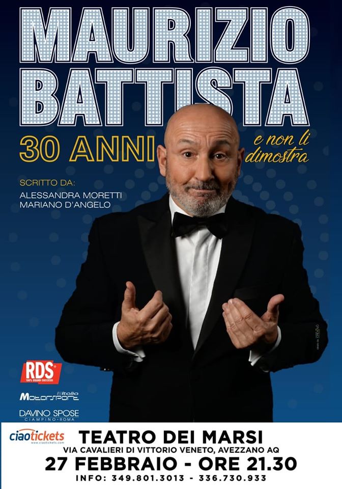 Spettacolo di Maurizio Battista ad Avezzano