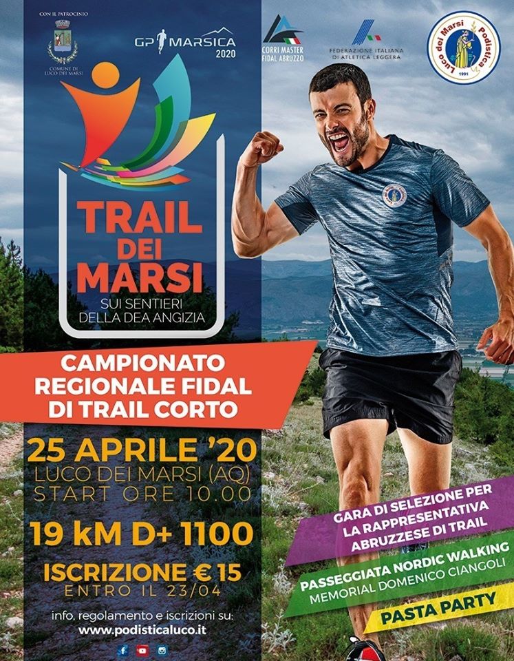 TRAIL Dei Marsi 2020 - Campionato Regionale FIDAL di Trail Corto a Luco dei Marsi