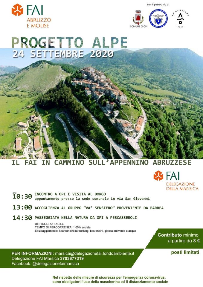 Evento ''progetto Alpe'' ad Opi