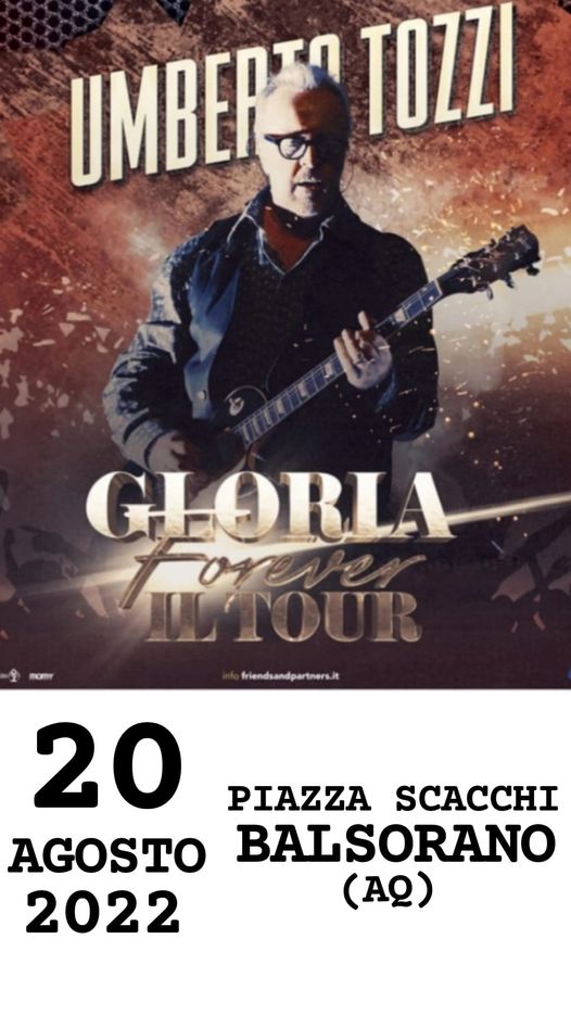 Concerto di Umberto Tozzi a Balsorano